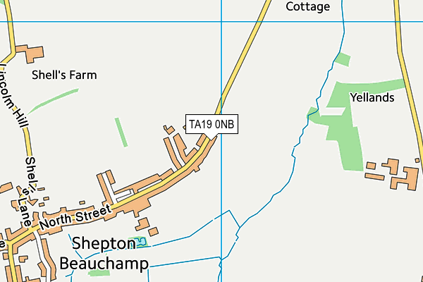 TA19 0NB map - OS VectorMap District (Ordnance Survey)