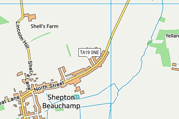 TA19 0NE map - OS VectorMap District (Ordnance Survey)