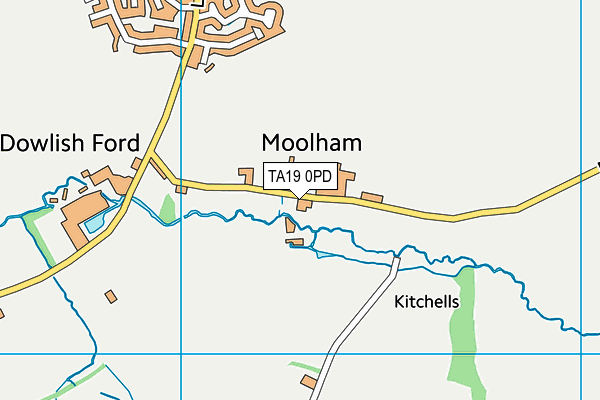 TA19 0PD map - OS VectorMap District (Ordnance Survey)