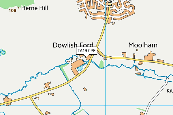 TA19 0PF map - OS VectorMap District (Ordnance Survey)