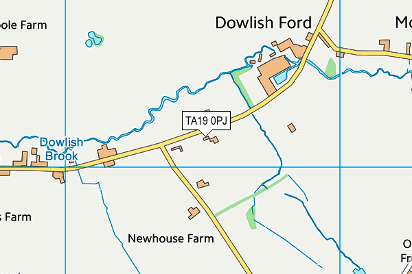 TA19 0PJ map - OS VectorMap District (Ordnance Survey)