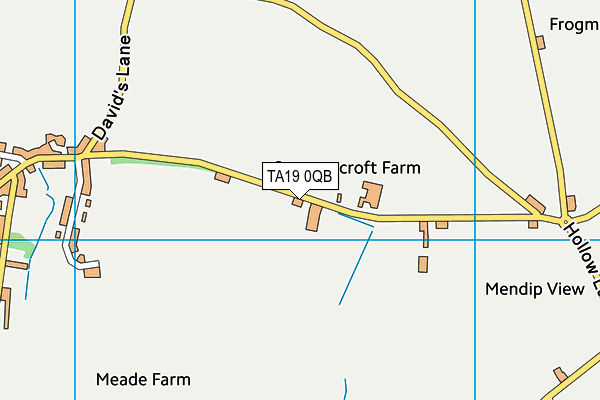 TA19 0QB map - OS VectorMap District (Ordnance Survey)