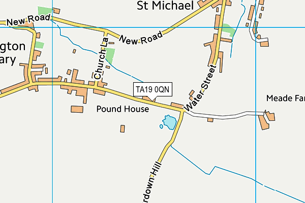 TA19 0QN map - OS VectorMap District (Ordnance Survey)