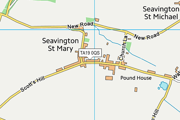 TA19 0QS map - OS VectorMap District (Ordnance Survey)