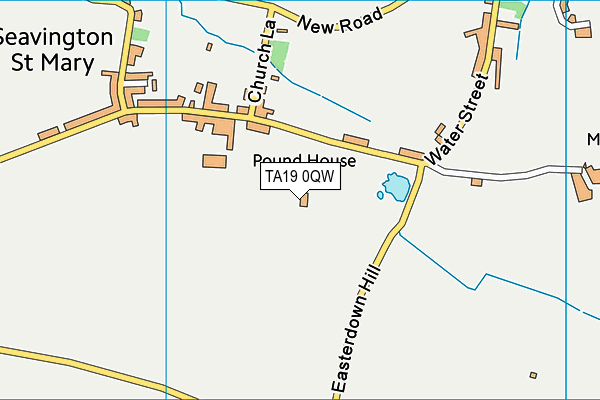 TA19 0QW map - OS VectorMap District (Ordnance Survey)