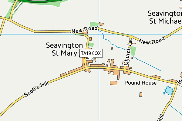 TA19 0QX map - OS VectorMap District (Ordnance Survey)