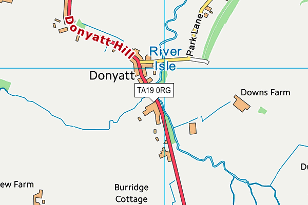 Donyatt Indoor Bowls Club map (TA19 0RG) - OS VectorMap District (Ordnance Survey)