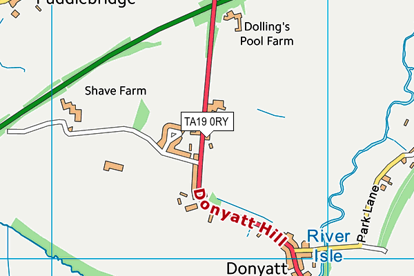 TA19 0RY map - OS VectorMap District (Ordnance Survey)