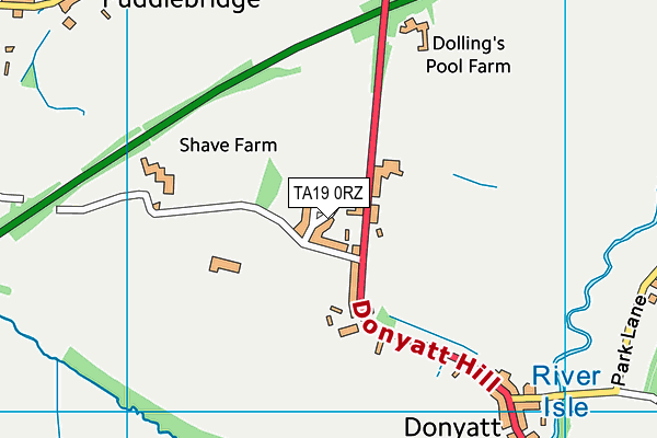 TA19 0RZ map - OS VectorMap District (Ordnance Survey)