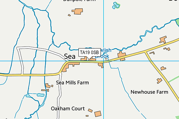 TA19 0SB map - OS VectorMap District (Ordnance Survey)