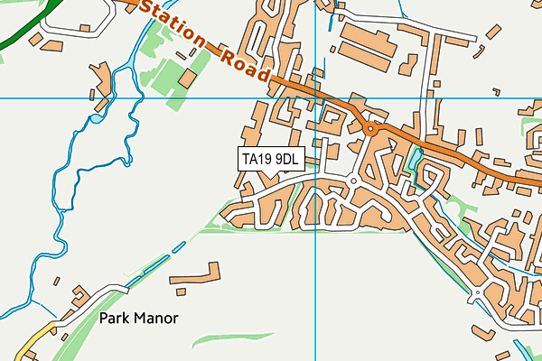 TA19 9DL map - OS VectorMap District (Ordnance Survey)