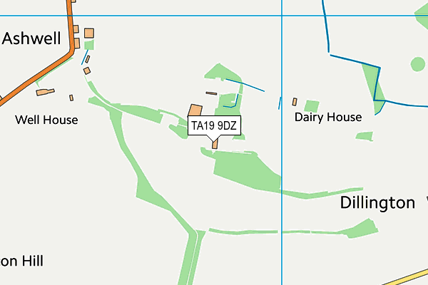 TA19 9DZ map - OS VectorMap District (Ordnance Survey)