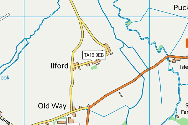 TA19 9EB map - OS VectorMap District (Ordnance Survey)