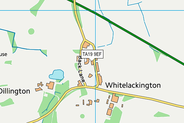 TA19 9EF map - OS VectorMap District (Ordnance Survey)