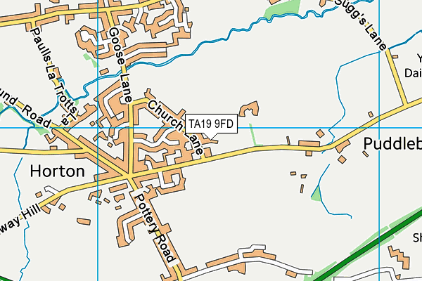 TA19 9FD map - OS VectorMap District (Ordnance Survey)