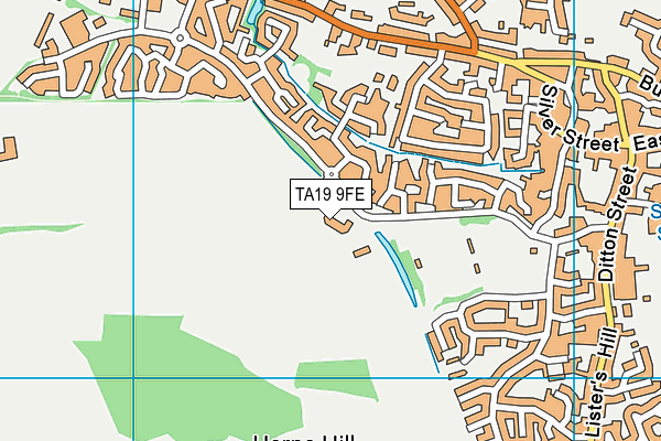 Archie Gooch Pavilion map (TA19 9FE) - OS VectorMap District (Ordnance Survey)