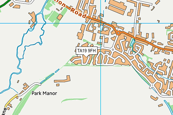 TA19 9FH map - OS VectorMap District (Ordnance Survey)