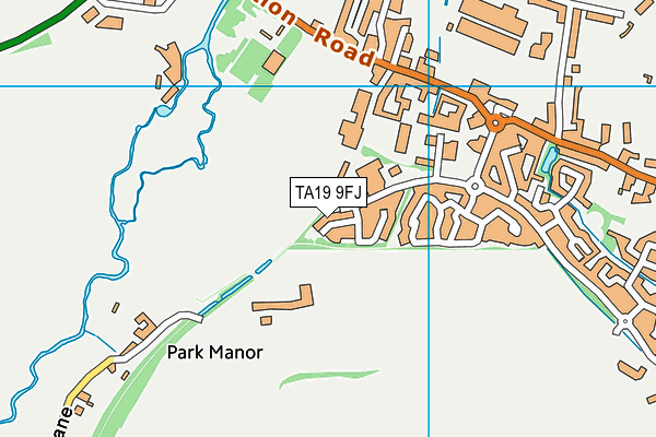 TA19 9FJ map - OS VectorMap District (Ordnance Survey)