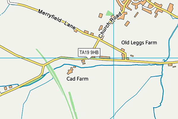 TA19 9HB map - OS VectorMap District (Ordnance Survey)