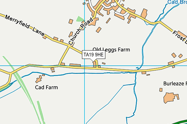 TA19 9HE map - OS VectorMap District (Ordnance Survey)