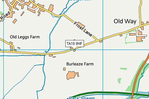 TA19 9HF map - OS VectorMap District (Ordnance Survey)