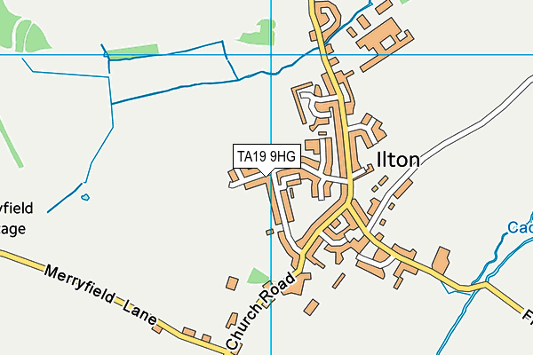 Ilton Cricket Club map (TA19 9HG) - OS VectorMap District (Ordnance Survey)
