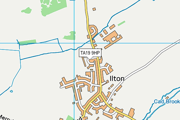 TA19 9HP map - OS VectorMap District (Ordnance Survey)