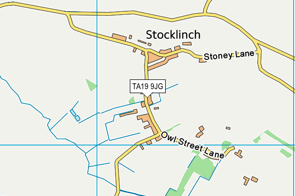 TA19 9JG map - OS VectorMap District (Ordnance Survey)