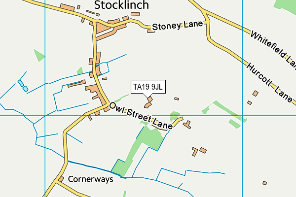 TA19 9JL map - OS VectorMap District (Ordnance Survey)