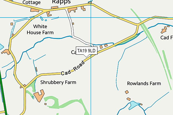 TA19 9LD map - OS VectorMap District (Ordnance Survey)