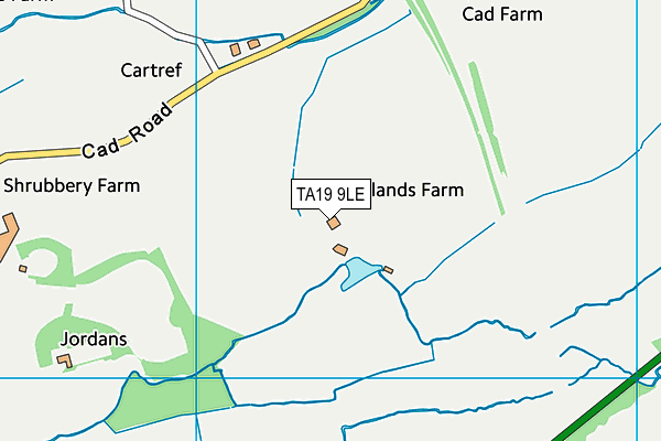 TA19 9LE map - OS VectorMap District (Ordnance Survey)