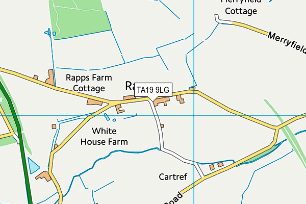 TA19 9LG map - OS VectorMap District (Ordnance Survey)