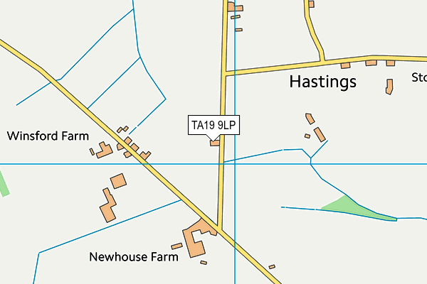 TA19 9LP map - OS VectorMap District (Ordnance Survey)