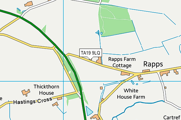 TA19 9LQ map - OS VectorMap District (Ordnance Survey)