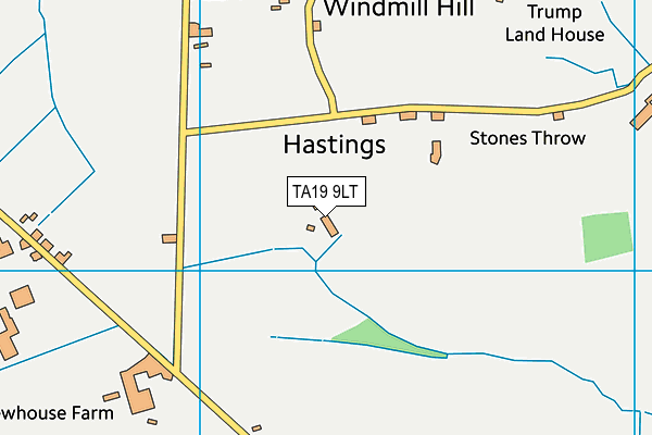 TA19 9LT map - OS VectorMap District (Ordnance Survey)