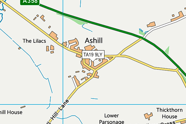 TA19 9LY map - OS VectorMap District (Ordnance Survey)