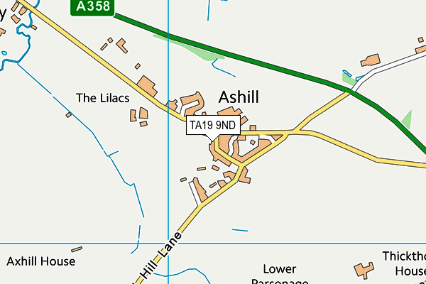 Ashill Community Primary School map (TA19 9ND) - OS VectorMap District (Ordnance Survey)