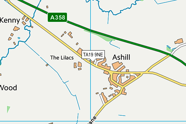 TA19 9NE map - OS VectorMap District (Ordnance Survey)