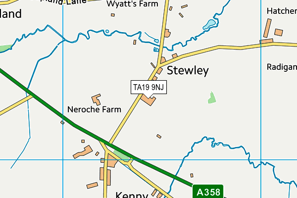 TA19 9NJ map - OS VectorMap District (Ordnance Survey)