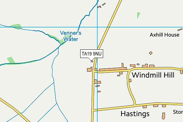 TA19 9NU map - OS VectorMap District (Ordnance Survey)