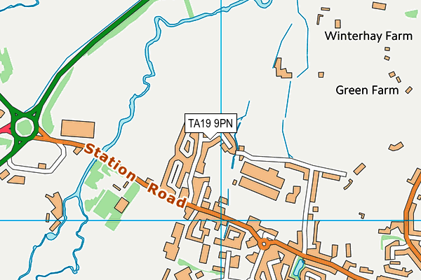 TA19 9PN map - OS VectorMap District (Ordnance Survey)