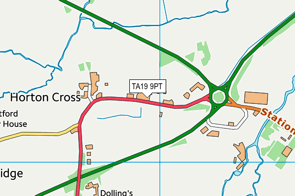 TA19 9PT map - OS VectorMap District (Ordnance Survey)