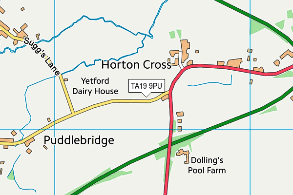 TA19 9PU map - OS VectorMap District (Ordnance Survey)