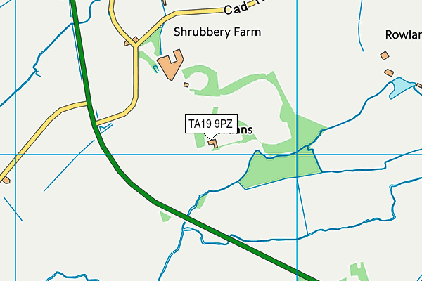 TA19 9PZ map - OS VectorMap District (Ordnance Survey)