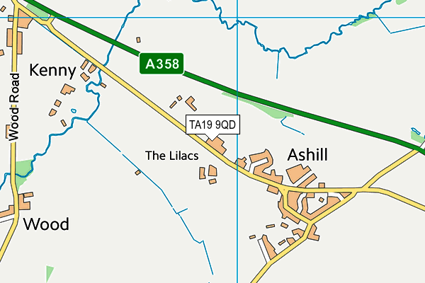 TA19 9QD map - OS VectorMap District (Ordnance Survey)