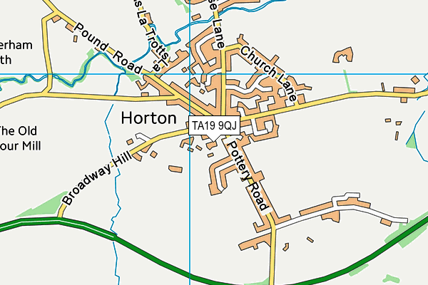 TA19 9QJ map - OS VectorMap District (Ordnance Survey)