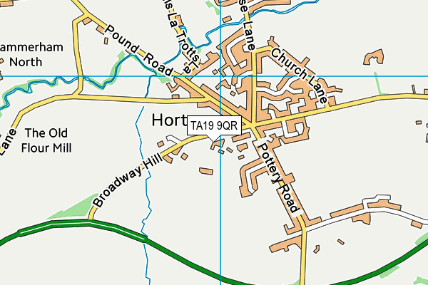 TA19 9QR map - OS VectorMap District (Ordnance Survey)