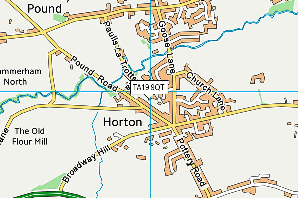 TA19 9QT map - OS VectorMap District (Ordnance Survey)