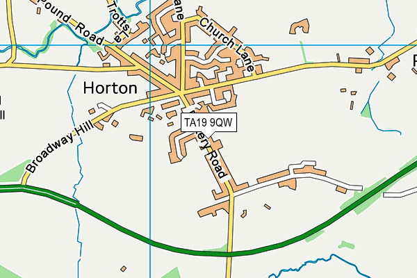 TA19 9QW map - OS VectorMap District (Ordnance Survey)