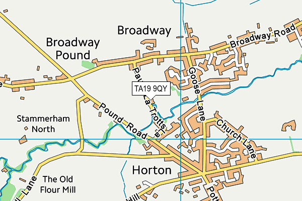 TA19 9QY map - OS VectorMap District (Ordnance Survey)